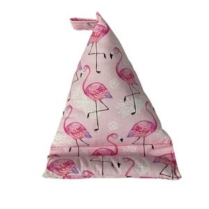Cell Phone Pillow Stand Pink Flamingo Print Fabric Handmade Holder